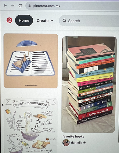 books and pinterest